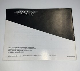 Kings Of the Beach. NES Nintendo Original 1989 Instruction Manual Booklet 🆓 📦