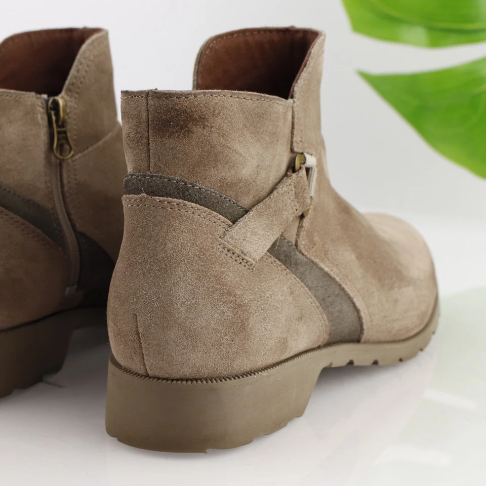 Bota Teva Segunda para Mujer Talla 9 Tostada Taupe Gamuza Impermeable Botín Cómodo Informal Foto 3 de 4