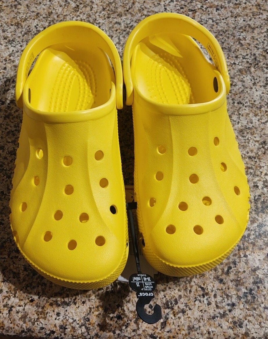 Crocs Baya Unisex Clog Sandals Comfort Yellow -10126-206 