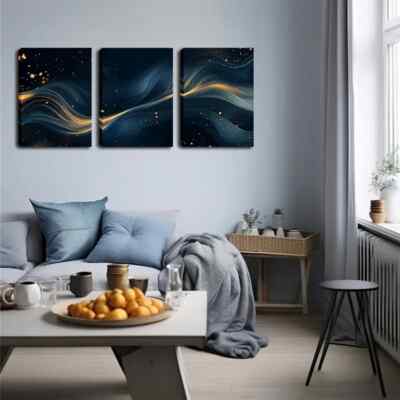 3pcs  Solid Pattern Landscape Theme Wall Art Canvas Unframed/Framed