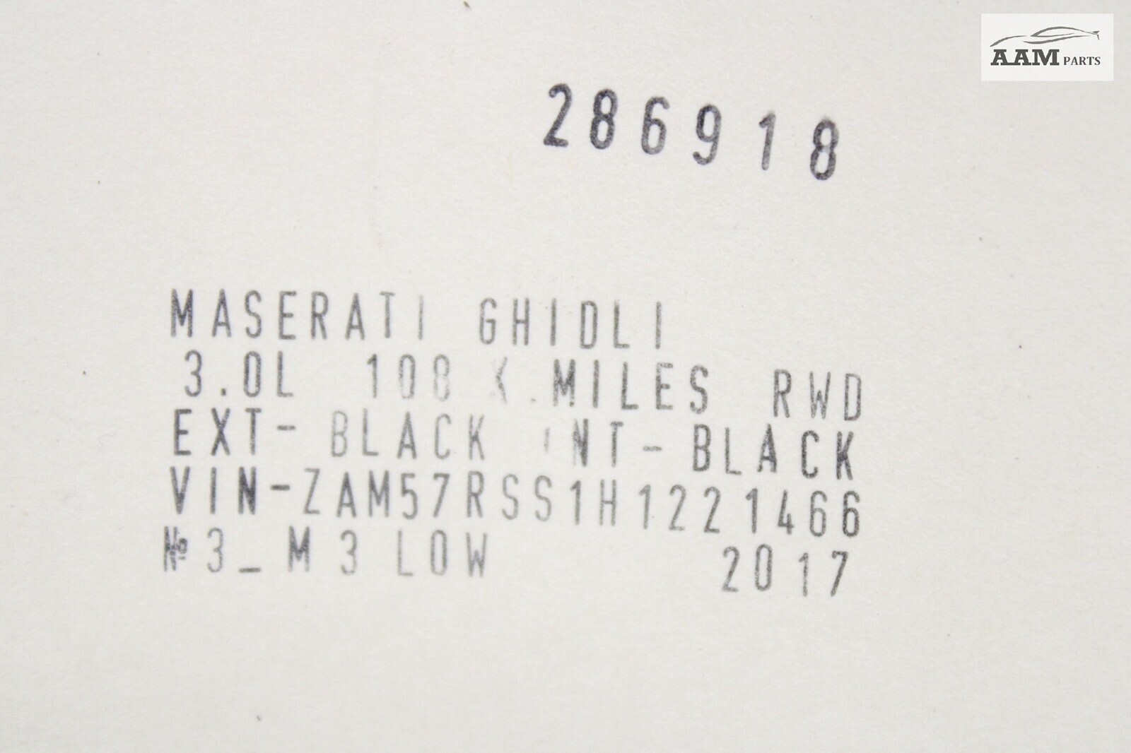 2014-2021 MASERATI GHIBLI M157 REAR SUSPENSION SUBFRAME CROSSMEMBER CRADLE OEM