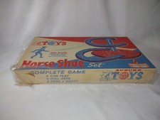 RARE 1964 AUBURN TOYS No. 707 Rubber Outdoor HORSE SHOES Set NIB NEVER OPENED 