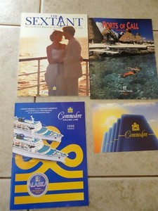 Vintage Commodore Cruise line 1991 1996 Ephemera postcard magazine ports of call