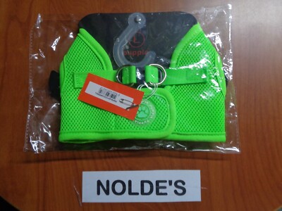 Puppia PAPA-AH1325/Green Dog Vest Harness Size: Large Sam