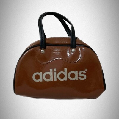 old adidas 80s mini hand bag y2k brown vintage rare size H11 old adidas 80s mini hand bag y2k brown vintage rare size H11