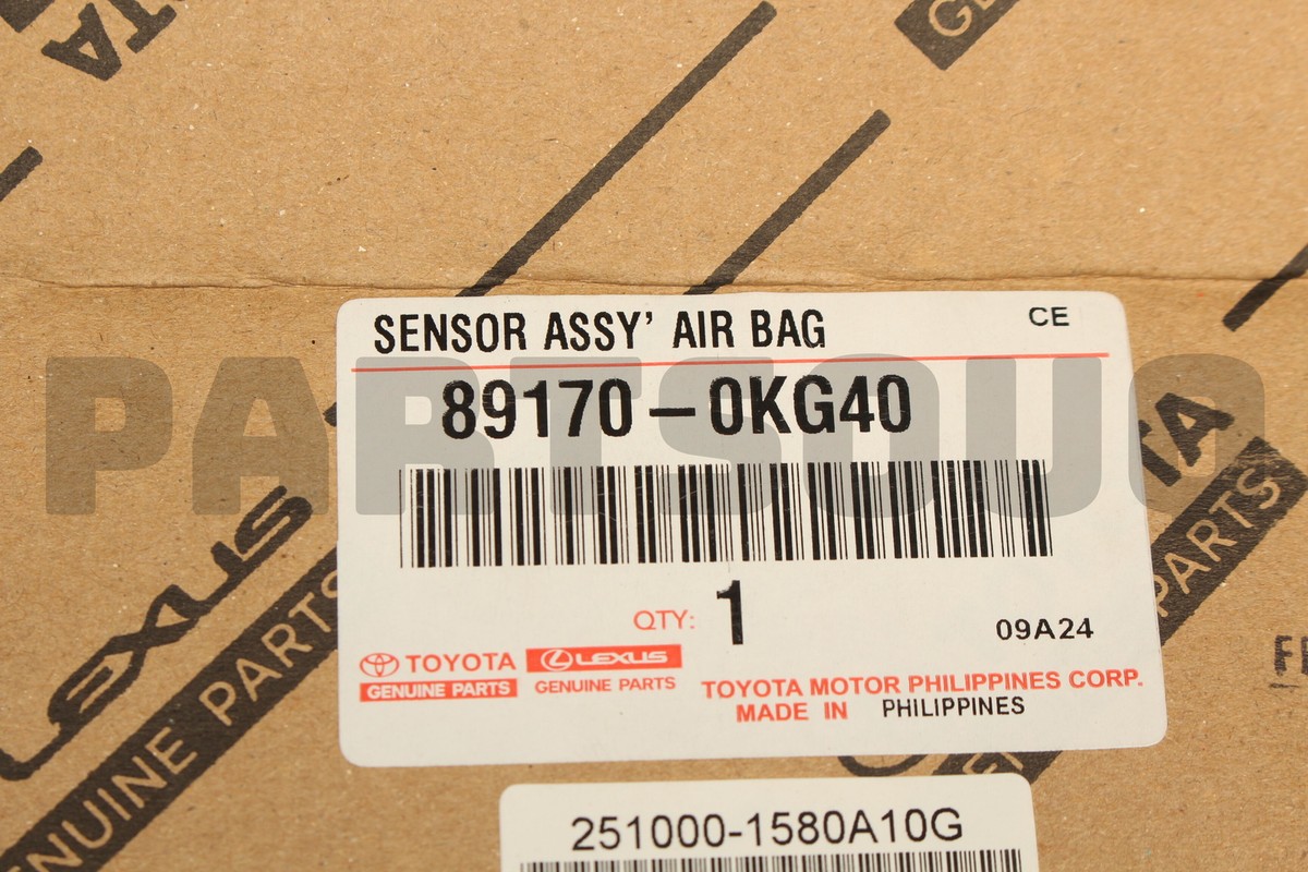 891700KG40 Genuine Toyota SENSOR ASSY, SAFETY DEVICE 89170
