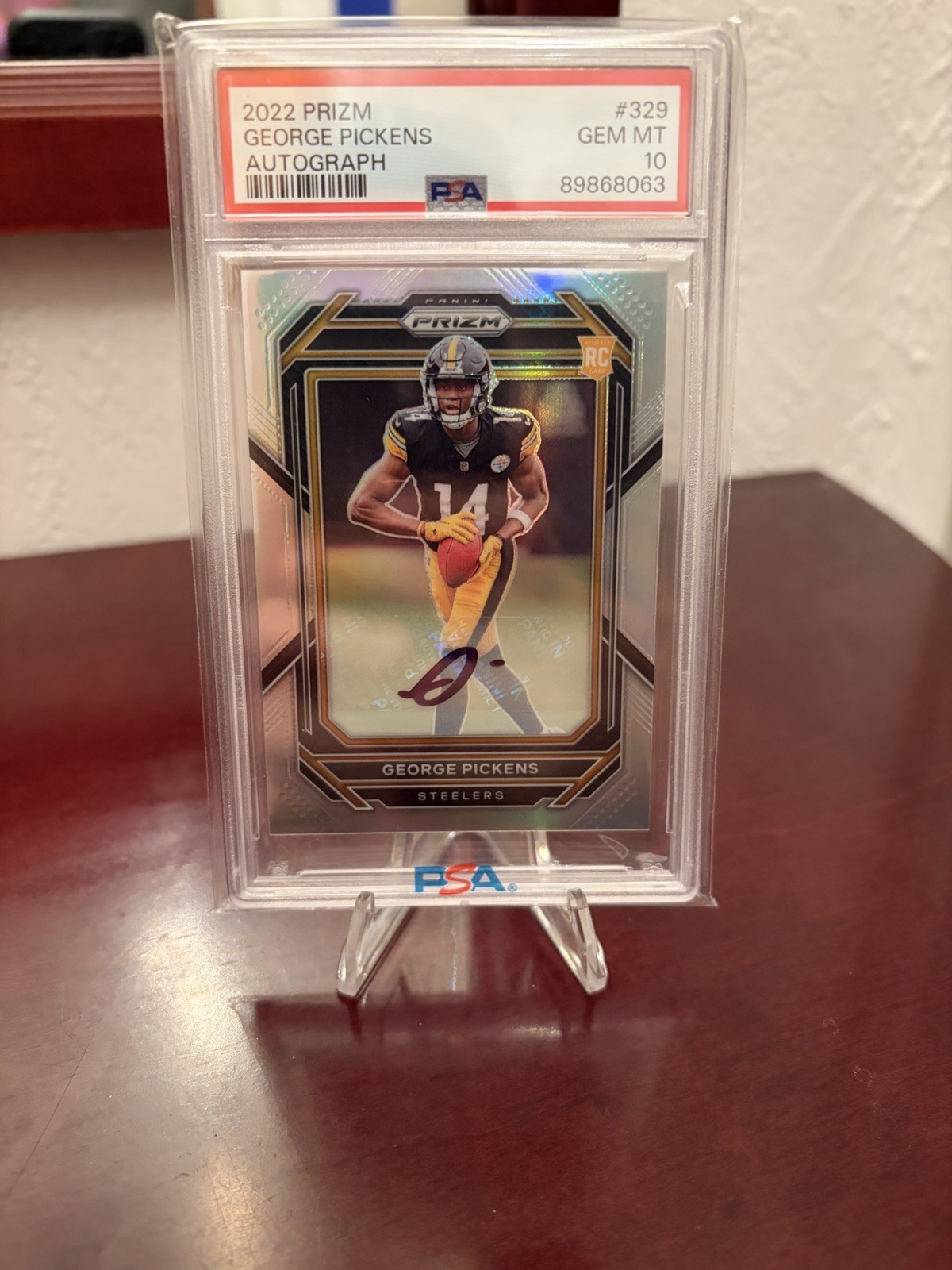 2022 Panini Prizm - Rookies George Pickens #329 Silver Prizm Autographs (AU, RC)