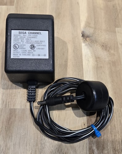 AC Adapter Only for Sega Channel, Model PP-1508, 15VDC, 400mA - W41D-L400-BB/2