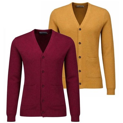 MADCAP MENS WAFFLE KNIT CARDIGAN RETRO 60s 70s 80s MOD SKA Brunswick MC1149