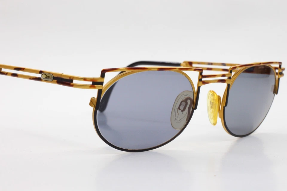 Cazal 759/3 477 Gold Tortoise Round Metal Vintage Germany Sunglasses 51-21-140mm - Image 3 of 4
