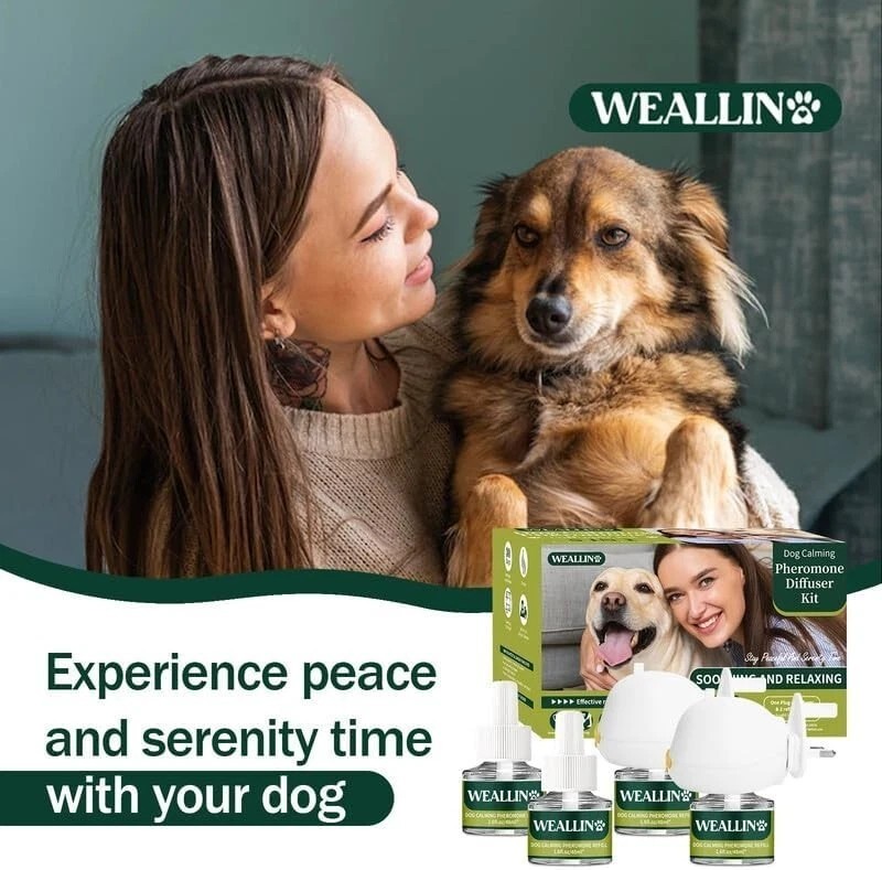 Curated visual reference: Dog Anxiety Relief Eating Grass Home Remedy Reference: Xerome Dog Calming Diffuser Kit For Dog Anxiety Relief 6