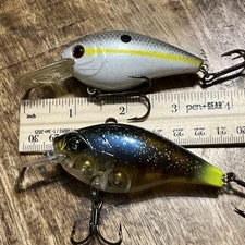 Lot Of 2 H2O Express/Googan SQUAREBILL Crankbaits See Pics I Combine Shipping