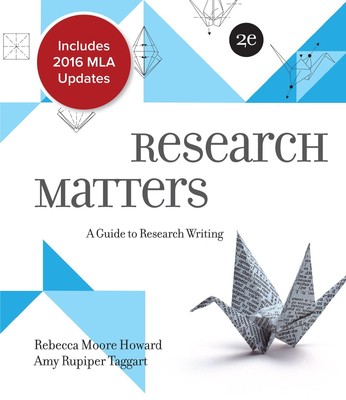 Rebecca Moore Howard Amy Rupip Research Matters MLA 2 (Spiral Bound) (US IMPORT)