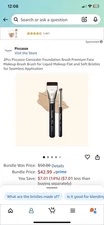 2Pcs Piccasso Concealer Foundation Brush Premium Face Makeup Brush