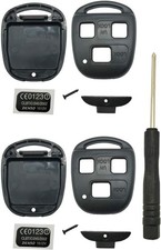 Keyless Entry Remote Control Key Replacement Fob Cover Shell Fits Black 2