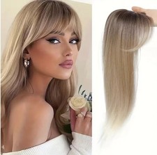 Elegant 22 Inch Women's Straight Synthetic Wig Block High Temperature Fiber Ligh