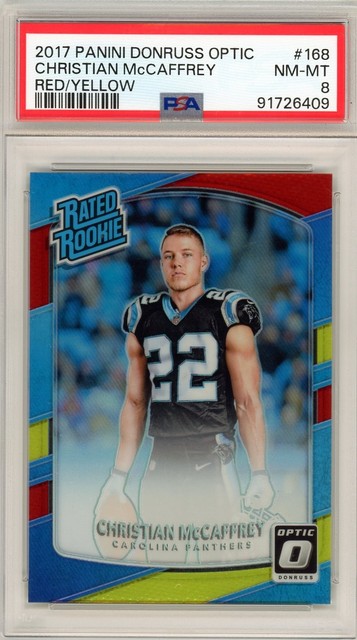 Christian McCaffrey 2017 Panini Donruss Optic Rated Rookie