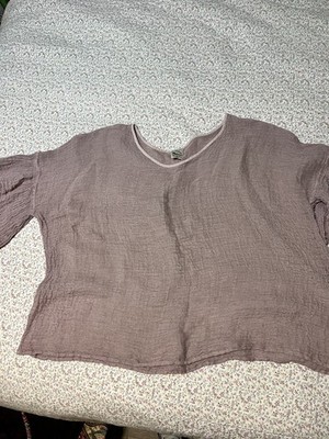 La Bottega di Brunella 100% Linen Gauze Top | Made in Italy | Oversized OS