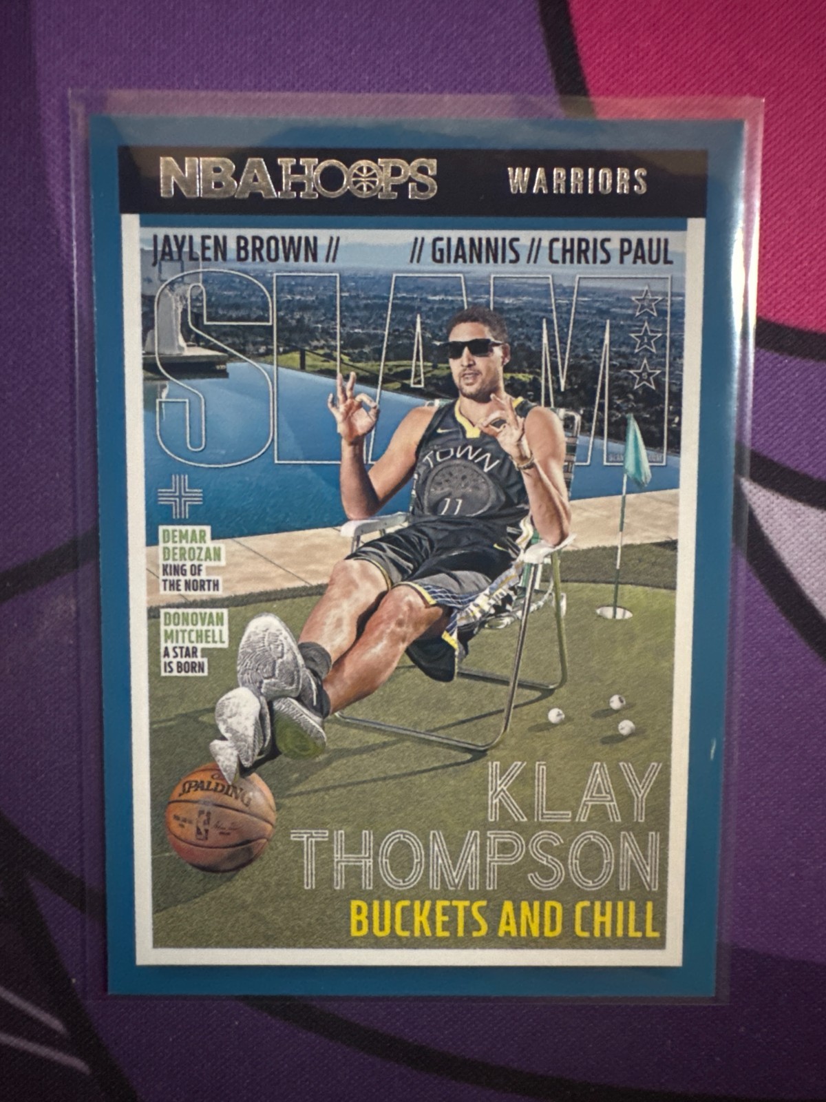 2021-22 PANINI NBA HOOPS SLAM KLAY THOMPSON #SLAM #215