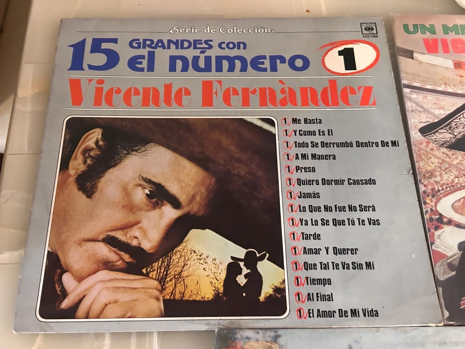 VICENTE FERNANDEZ EX/EX GREAT LOT OF 5 MEXICAN LPs Latin Rancheras - Image 2 of 4