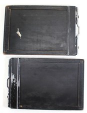 2  Vintage Folmer Graflex for Eastman Kodak Wooden Large Format 5x7 Film Holder