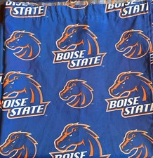 Boise State Broncos Shower Curtain 72x72 Blue Orange College Sports Very Nice