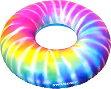 Tie Dye Spiral Pool Ring – Inflatable Lounge Float with Fun Design for Adults & 
