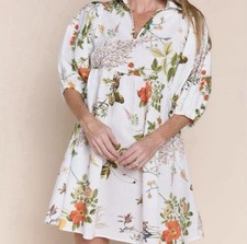 Sofia Made in Italy Fleur Dress GIARDINO Floral Botanical Print Garden Party