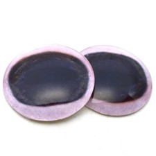 Pair Realistic Cow Inspired Glass Eyes Jewelry Doll Taxidermy Flatback Cabochons