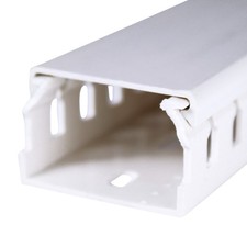 WEILAND ELECTRIC DNG25037 GREY 1.5" UPVC OPEN SLOTED WIRING DUCT W/COVER 6 FT 