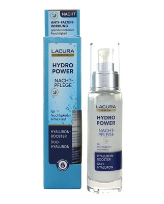 LACURA Skin Hydro Power Nachtpflege, Hyaluron-Booster, Duo-Hyaluron, 50ml - Bild 1 von 4