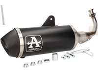 Auspuff (Komplett) -ARROW Urban- Dark Aluminium- Vespa GTS 125 2021-2024 Euro 5