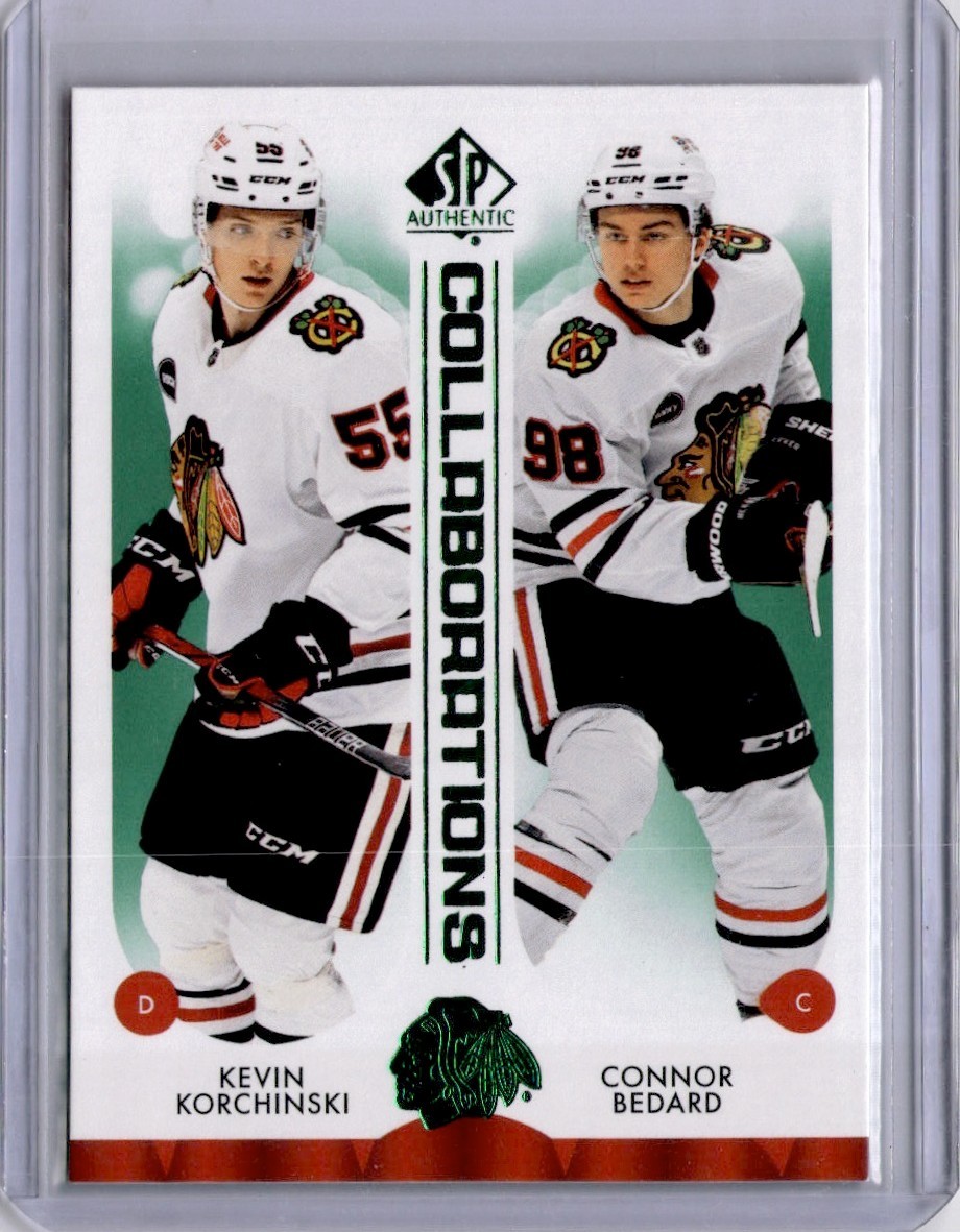 Connor Bedard &Kevin Korchinski Collaborations Green 2023-24 SP Authentic [M009]