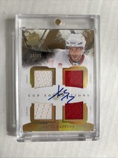 2010-11 UD The Cup Foundations Pavel Datsyuk Game Used Quad Jersey Auto /15