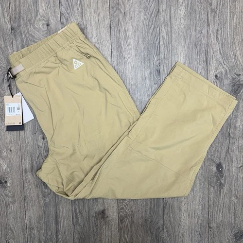Nike ACG Pants Size 2XL Mens Khaki Brown UV Repel Woven Hiking $125