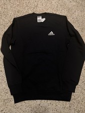 adidas Men's S Essentials Feel Cozy Fleece Sweatshirt Crew GV5295 Black