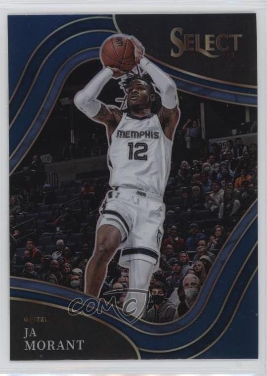 2021-22 Panini Select Courtside Blue Prizm Ja Morant #214 4o1