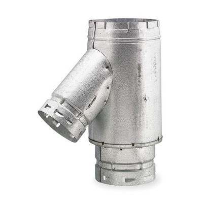 AMERI-VENT 5FCY34 Reduction Wye,5'' Dia.,1 ft. L 4E865