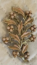 Unbranded Enamel Sand Pearls Brooch Women's Lapel Pin Fashion Jewelry JT