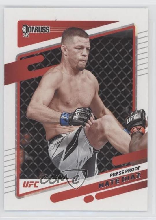 2022 Donruss UFC Press Proof Silver Nate Diaz #46 9xh