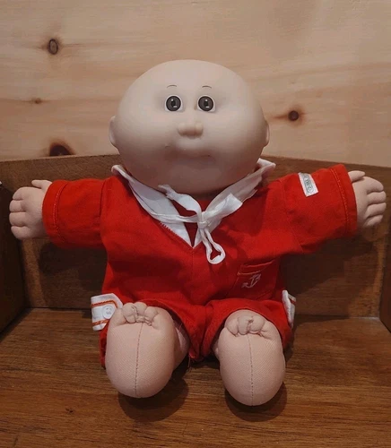 Cabbage Patch Kids 1978, 1982 1985 Bald Head Brown Eyes With Outfit Vintage