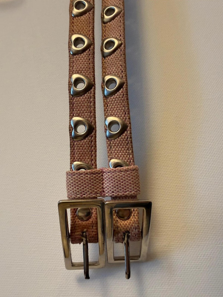 Roxy pink military style buckle belt y2k vintage mcbling Limited Too | Accessories | Vintage Y2k Mcbling Rhinestone  main image 2