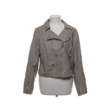 H&M, Bikerjacke, Damen, Größe: 42, Beige, Lederimitat/Polyester, Einfarbig #K0Q