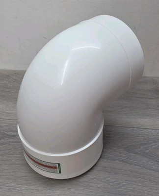 Ubbink 224078PP Rolux Vent System Condensing 90 Deg Vent Pipe Elbow Revision