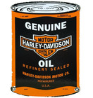 VINTAGE HARLEY DAVIDSON MOTOR OIL CAN PORCELAIN SIGN GASOLINE GAS PUMP PLATE