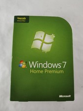 Microsoft Windows 7 Home Premium Upgrade 32 64 bit dvd set Mint w/activation