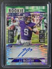 JJ MCCARTHY 2024 CONTENDERS OPTIC #101 ROOKIE TICKET AUTO GREEN PULSAR PRIZM /25