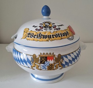 Weißwursttopf mit Deckel Seltmann Weiden Bayernserie 2 0 l wie neu