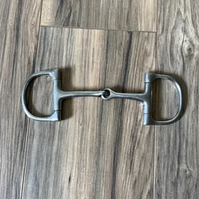 D Ring Snaffle Bit Equine Horse Western English Equestrian Hunter
