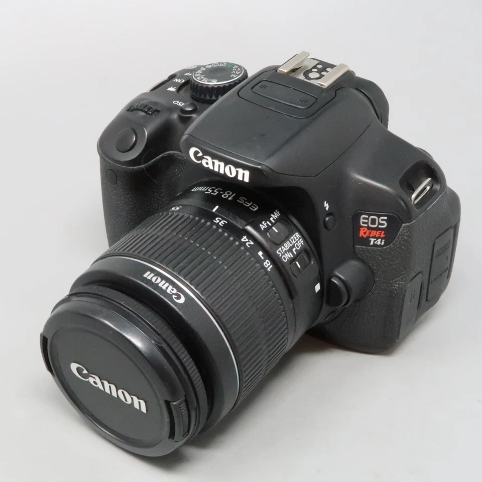 Canon EOS Rebel T4i 18MP DSLR Camera 18-55mm f/3.5-5.6 IS II Lens - Image 2 of 4